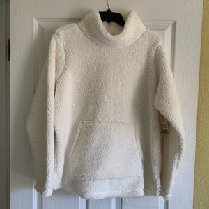 St. John’s Bay White Sherpa Pullover